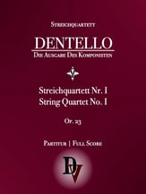 String Quartet No 1 Op. 13 P.O.D cover